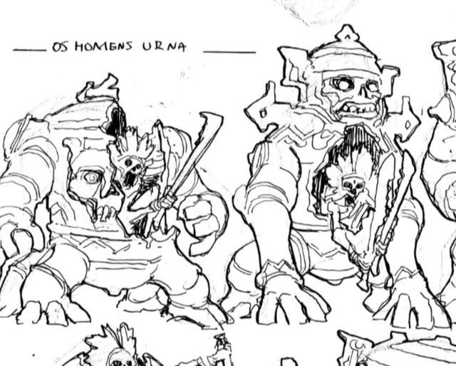 Concept art Os Homens Urna